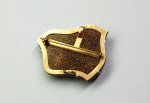 Photo5: Brooch "Plover(Wave and Chidori)" Maki-e Jewelry Amber Japanese (5)