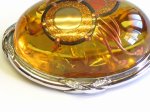 Photo4: Brooch "Japanese Drum" Maki-e(Makie) Japanese Jewelry Amber #H1 (4)