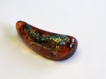 Photo3: Brooch "Lizard" Maki-e(Makie) Japanese Jewelry Amber #H9 (3)