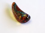 Photo4: Brooch "Lizard" Maki-e(Makie) Japanese Jewelry Amber #H9 (4)