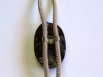 Photo4: Bolo Tie "God of Thunder" Maki-e(Makie) Japanese Jewelry Amber #H12 (4)