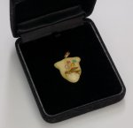 Photo2: Pendant "Balloon to Bird" Maki-e Jewelry Amber Japanese (2)