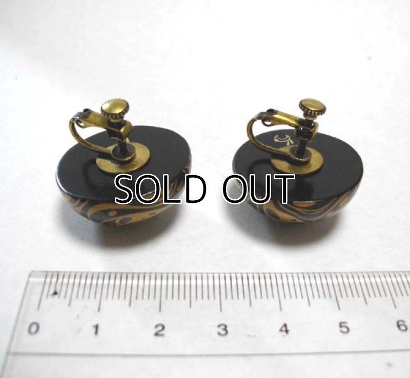 Photo4: Earring “Water Gem” Maki-e Jewelry Japanese (4)