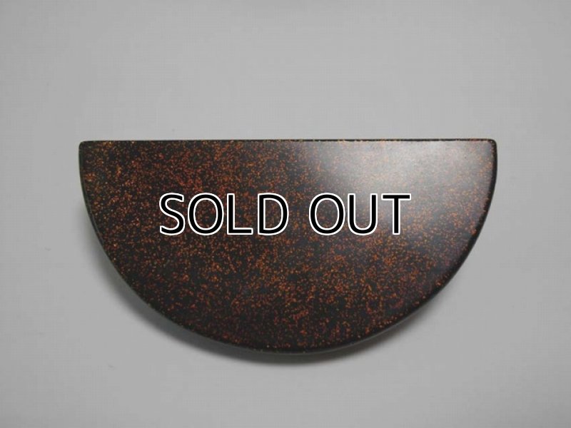 Photo4: Pendant Brooch "Greenery" Maki-e Jewelry Japanese (4)