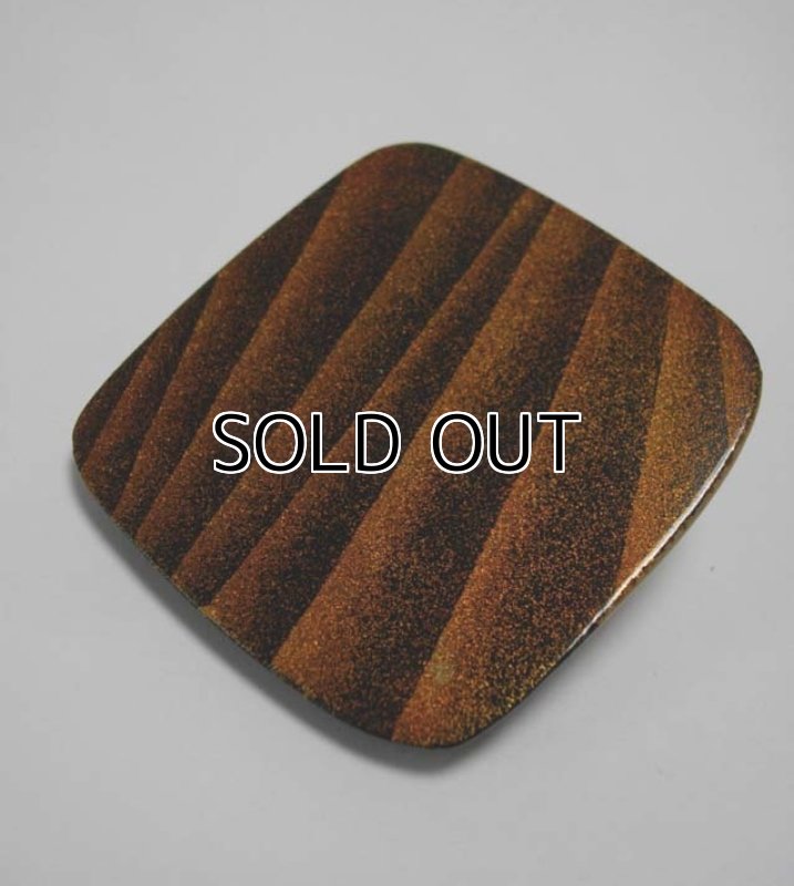 Photo4: Pendant Brooch "Japanese Parasol" Maki-e Jewelry Japanese (4)