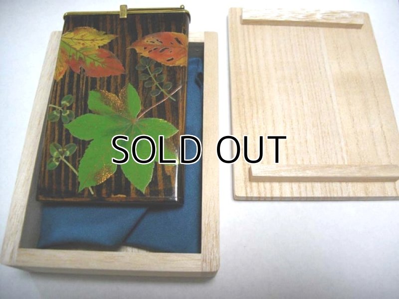 Photo5: Card case "Various Leaves" Maki-e Jewelry Japanese (5)