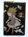 Photo1: Card case "Alice's Adventures in Wonderland" Maki-e Jewelry Japanese (1)