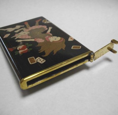 Photo2: Card case "Alice's Adventures in Wonderland" Maki-e Jewelry Japanese