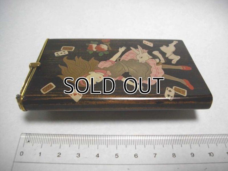 Photo3: Card case "Alice's Adventures in Wonderland" Maki-e Jewelry Japanese (3)