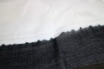 Photo3: Stole "Half" dyed in black Japanese traditional Black dyeing Handmade, Enshu, Japan (3)