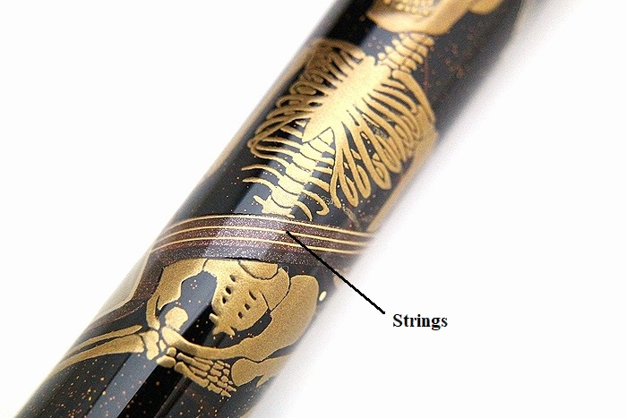 AGJ Maki-e Fountain Pen Skeltons' Dance in summer festival12