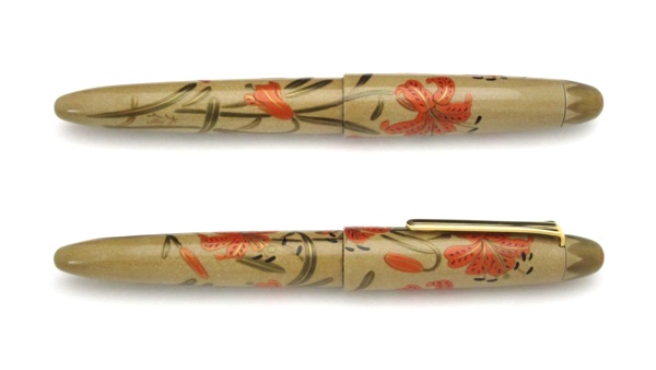 AGJ Maki-e Fountain Pen Tiger lily02