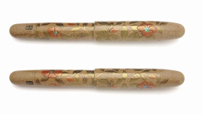 AGJ Maki-e Fountain Pen Camellia2