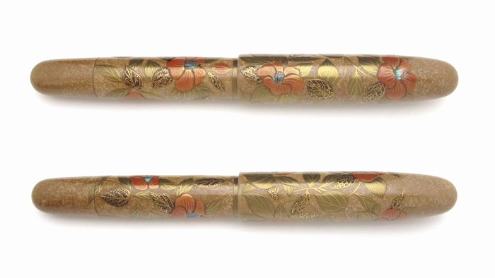 AGJ Maki-e Fountain Pen Camellia3