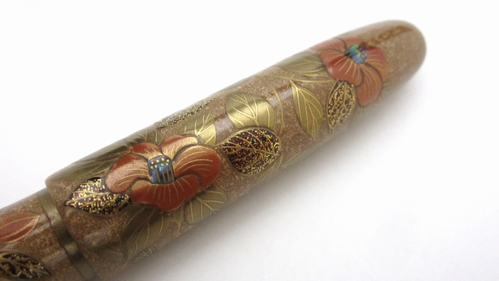 AGJ Maki-e Fountain Pen Camellia10