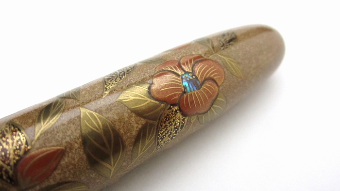 AGJ Maki-e Fountain Pen Camellia11