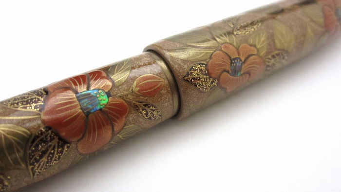 AGJ Maki-e Fountain Pen Camellia13