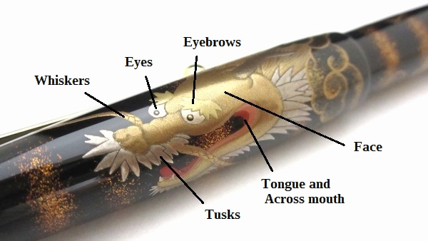 AGJ Maki-e Fountain Pen Mt. Fuji and Rising Dragon08