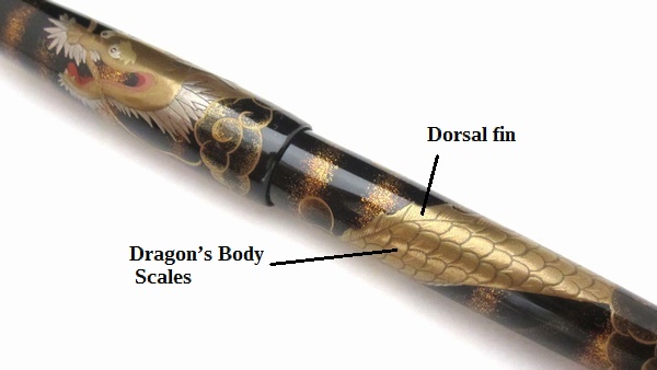 AGJ Maki-e Fountain Pen Mt. Fuji and Rising Dragon12