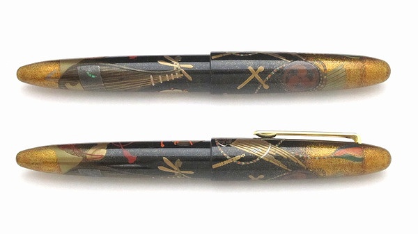 AGJ Maki-e Fountain Pen Court Musical Instrument02