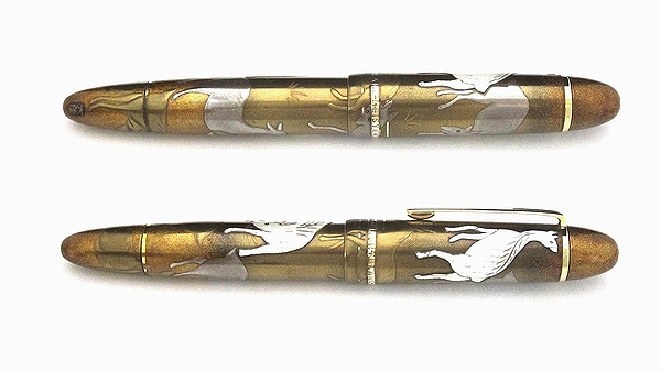 AGJ Maki-e Fountain Pen deer makie02