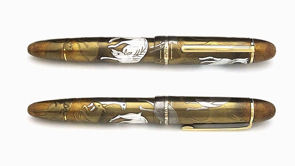 AGJ Maki-e Fountain Pen deer makie03