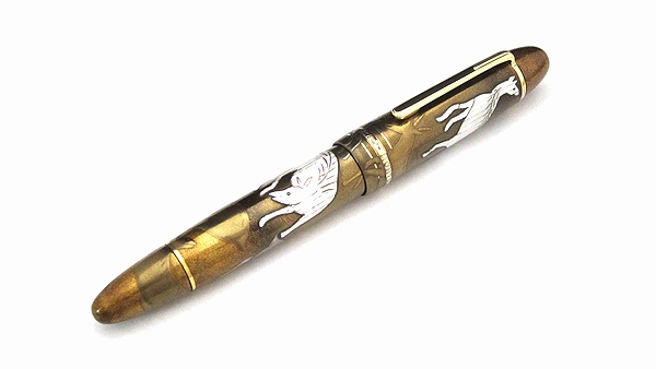 AGJ Maki-e Fountain Pen deer makie04