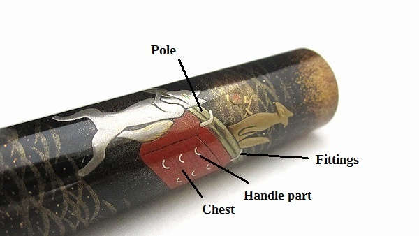 AGJ Maki-e Fountain Pen Fox wedding07