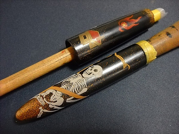 AGJ Maki-e Fountain Pen How to do Skeletons8b