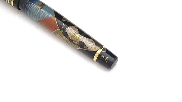 AGJ Maki-e Fountain Pen Hokusai Fuji05