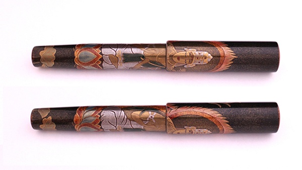 AGJ Maki-e Fountain Pen Buddhist statue02