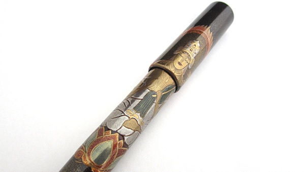 AGJ Maki-e Fountain Pen Buddhist statue05