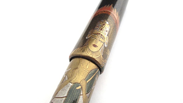 AGJ Maki-e Fountain Pen Buddhist statue08