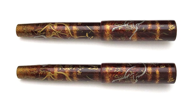 AGJ Maki-e Fountain Pen Deer in the fall flowers02