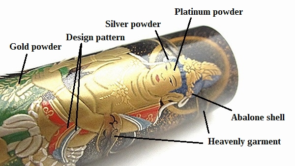AGJ Maki-e Fountain Pen Bodhisattva06