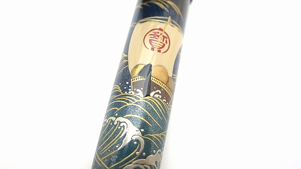 AGJ Maki-e Fountain Pen The Rising sun and Crane on the New Year's Day10