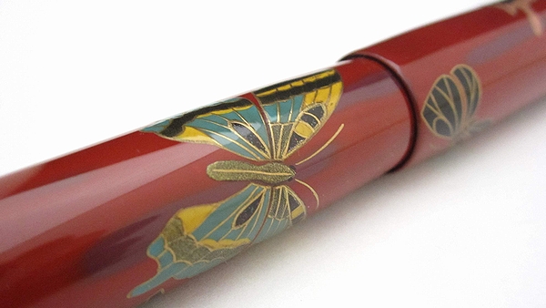 AGJ Maki-e Fountain Pen Butterfly10
