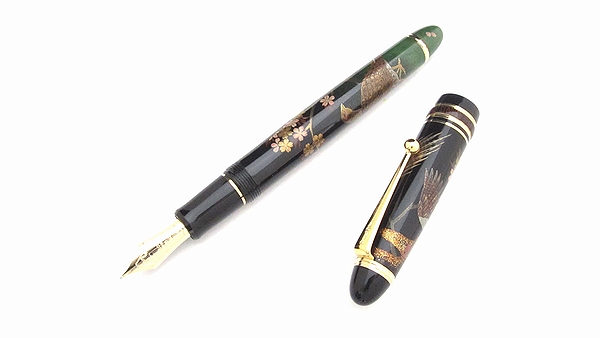 AGJ Maki-e Fountain Pen Japanese Pheasant Cherry Blossom01