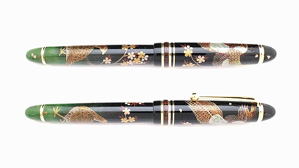 AGJ Maki-e Fountain Pen Japanese Pheasant Cherry Blossom02