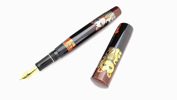 AGJ Maki-e Fountain Pen Manekineko01