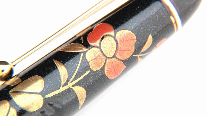 AGJ Maki-e Fountain Pen Camellia04