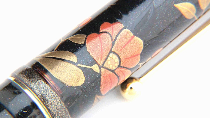 AGJ Maki-e Fountain Pen Camellia05