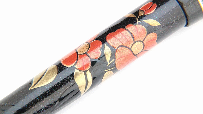 AGJ Maki-e Fountain Pen Camellia09