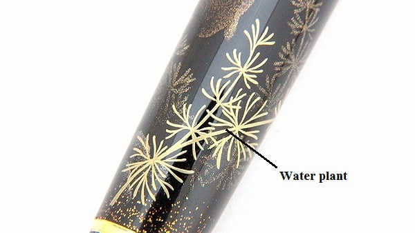 AGJ Maki-e Fountain Pen Goldfish and Fireworks09