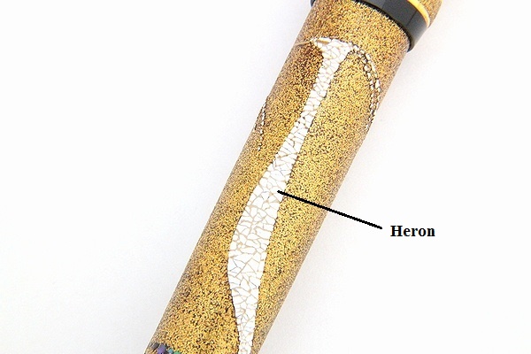 AGJ Maki-e Fountain Pen Heron06