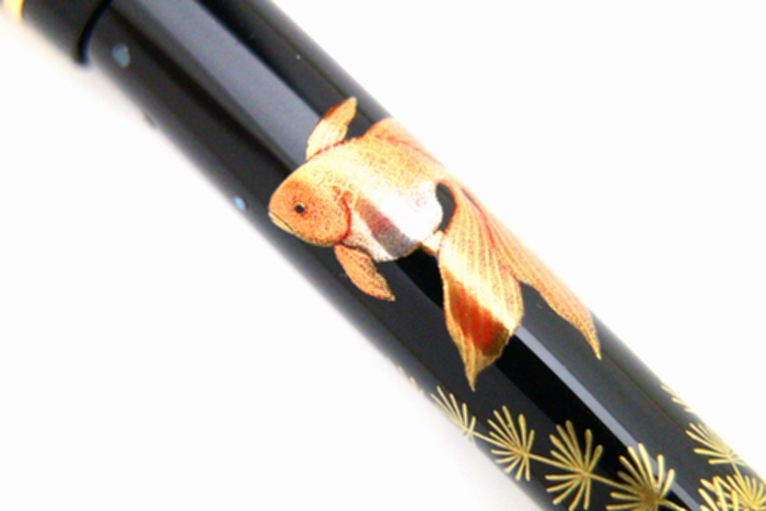 AGJ Maki-e Fountain Pen Goldfish06