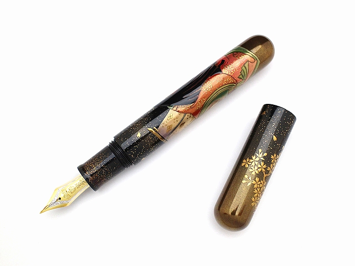 AGJ Maki-e Fountain Pen Heian Dynasty01