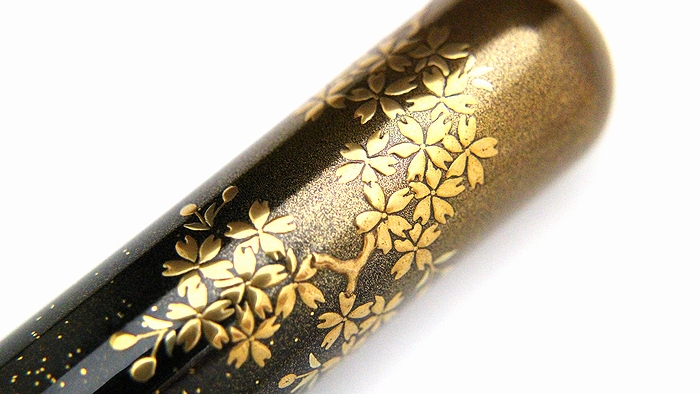 AGJ Maki-e Fountain Pen Heian Dynasty04