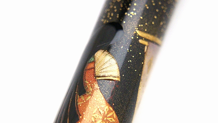 AGJ Maki-e Fountain Pen Heian Dynasty08