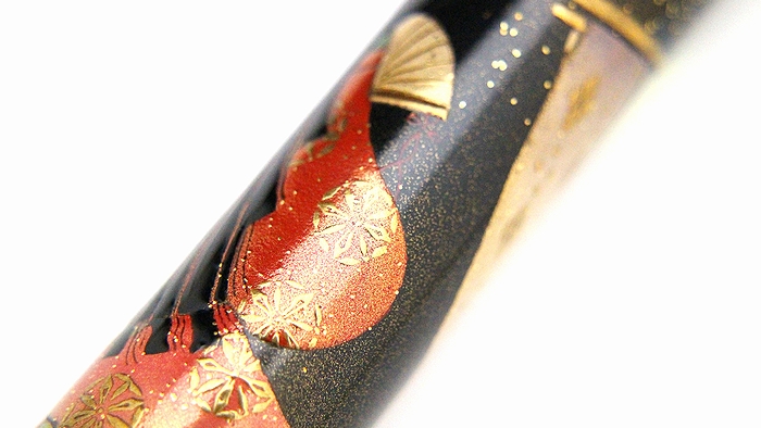 AGJ Maki-e Fountain Pen Heian Dynasty09